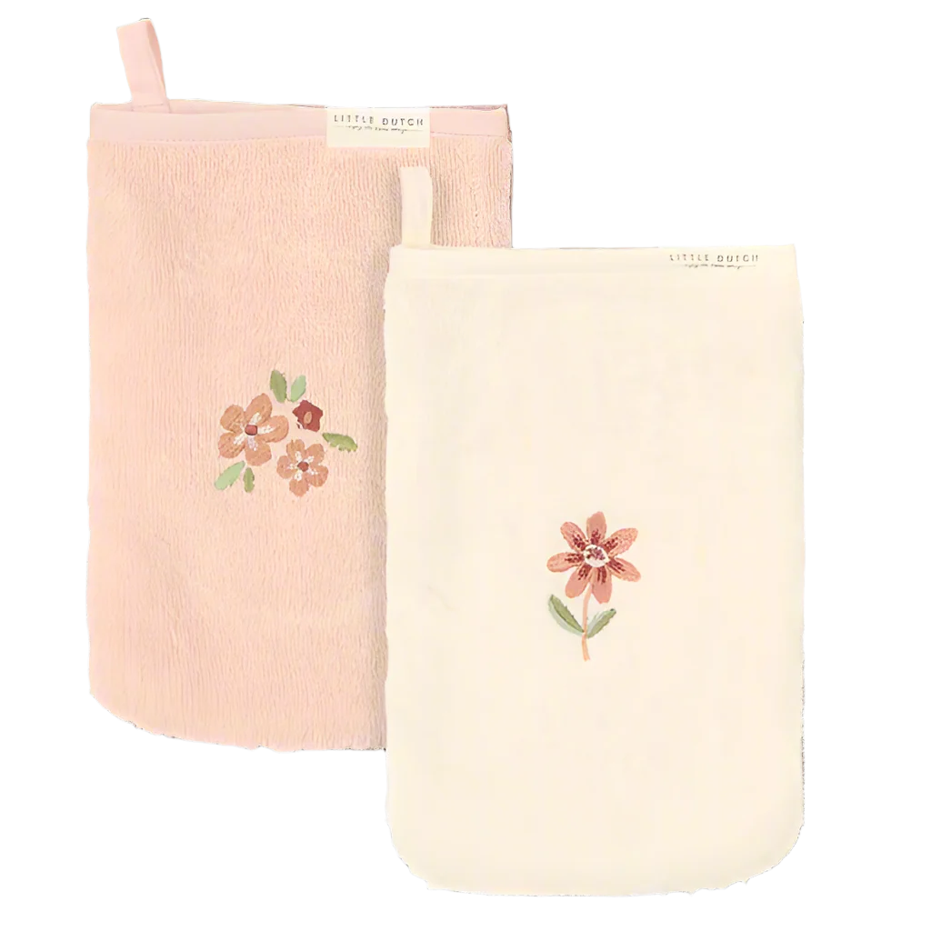 Embroidered Washcloths | Pink