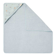 Embroidered Hooded Towel 75x75 cm | Blue