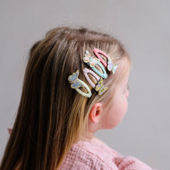 Floral butterfly clic clacs