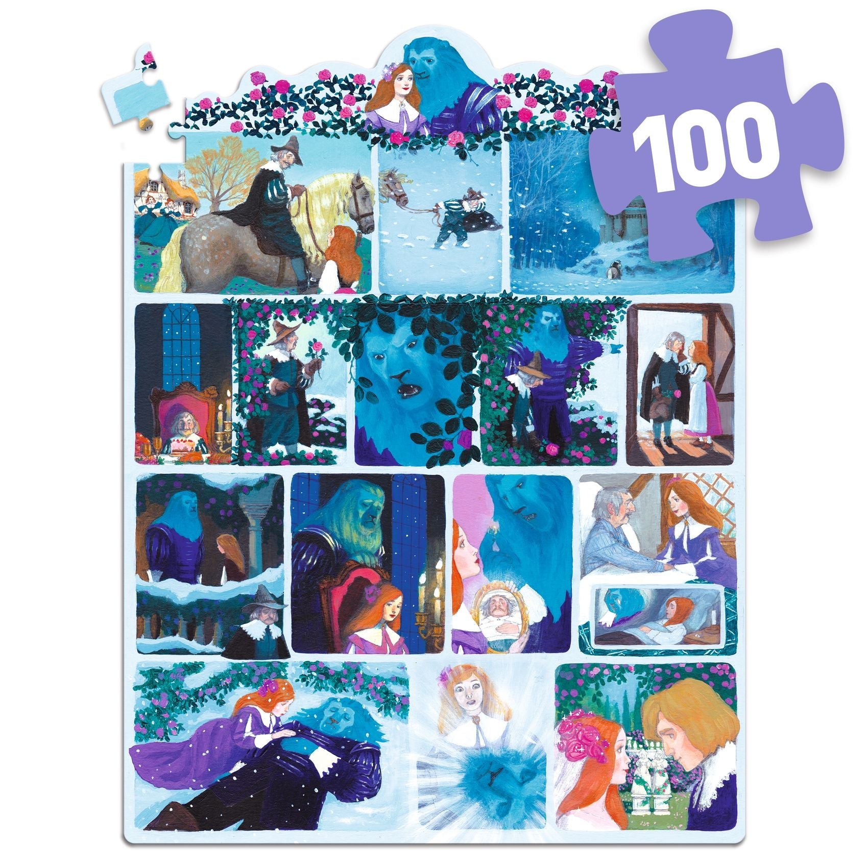 פאזל 100 אגדות - היפה והחיה