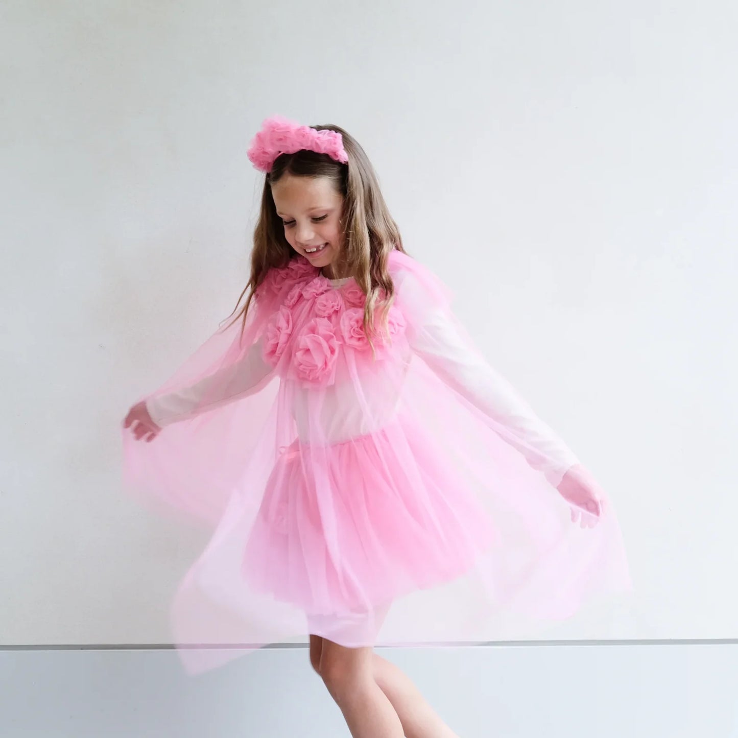 Pink Ruffle Flower Tutu