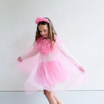 Pink Ruffle Flower Tutu