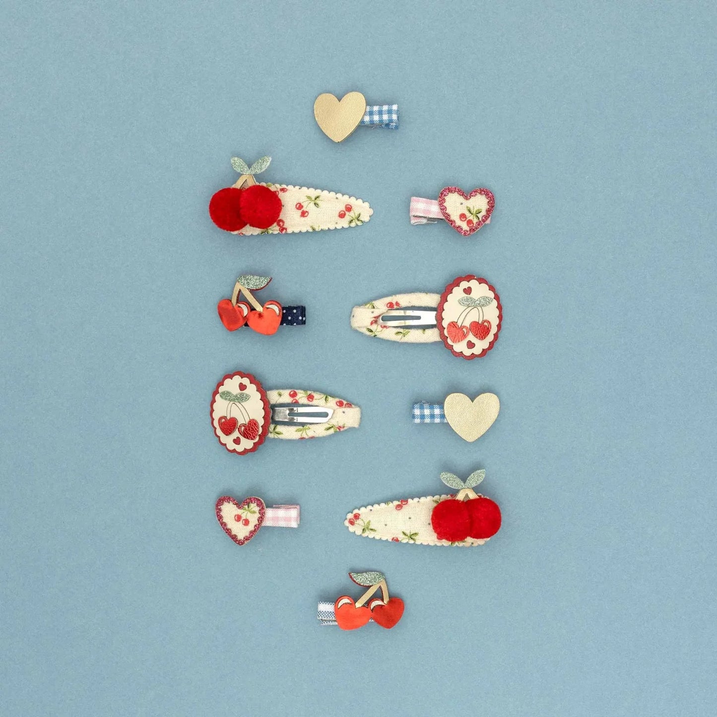 Red Cherry Hair Clips