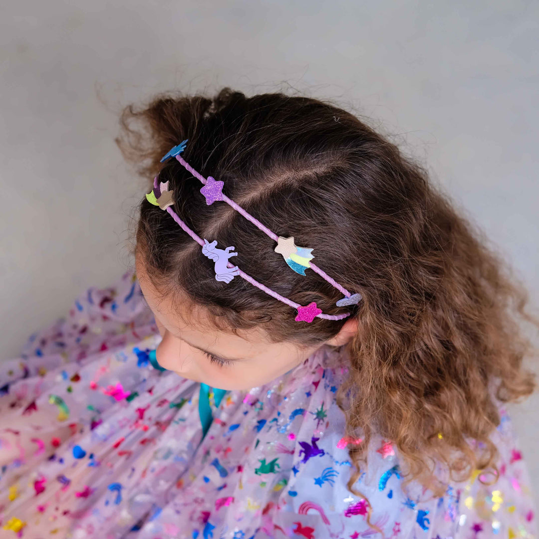 קשת שיער כפולה חד־קרן – Mimi & Lula