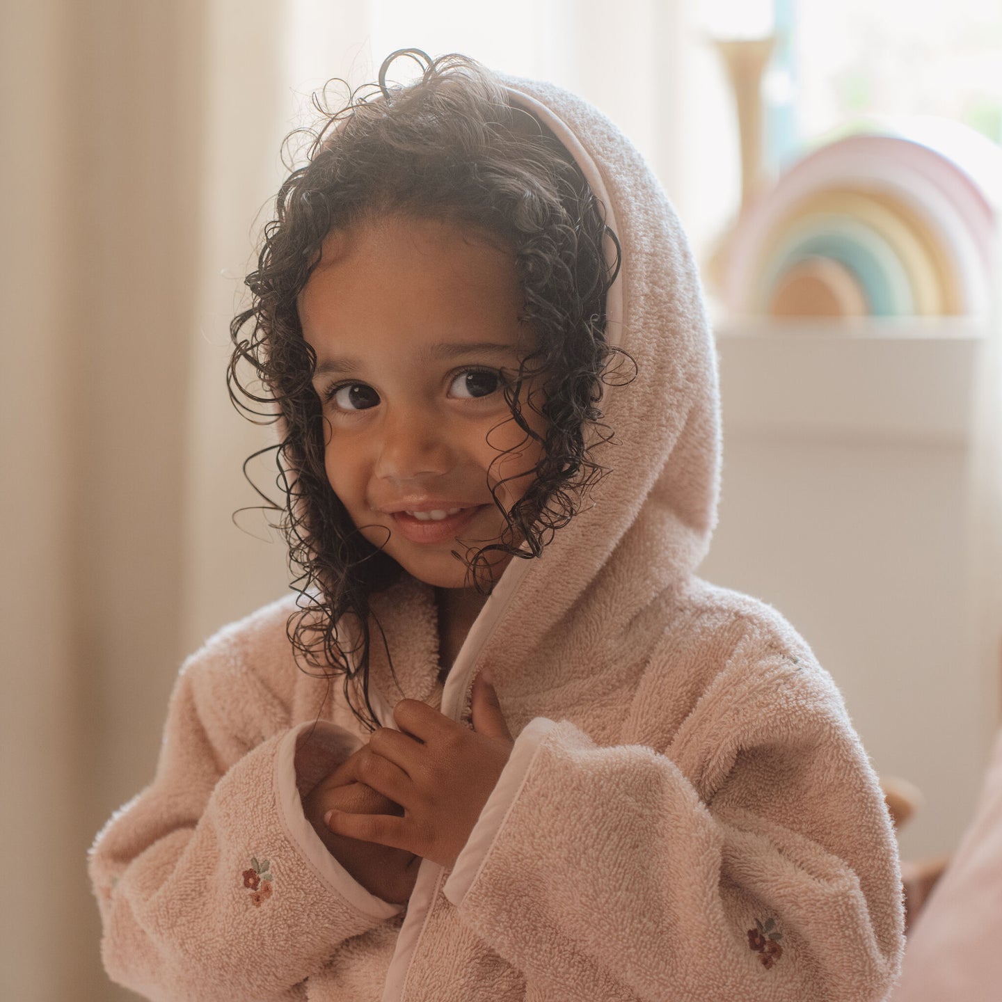 Bathrobe - Pink - Fairy Garden