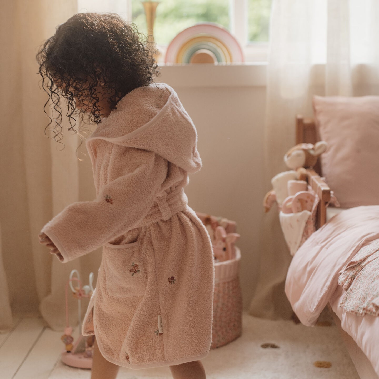 Bathrobe - Pink - Fairy Garden
