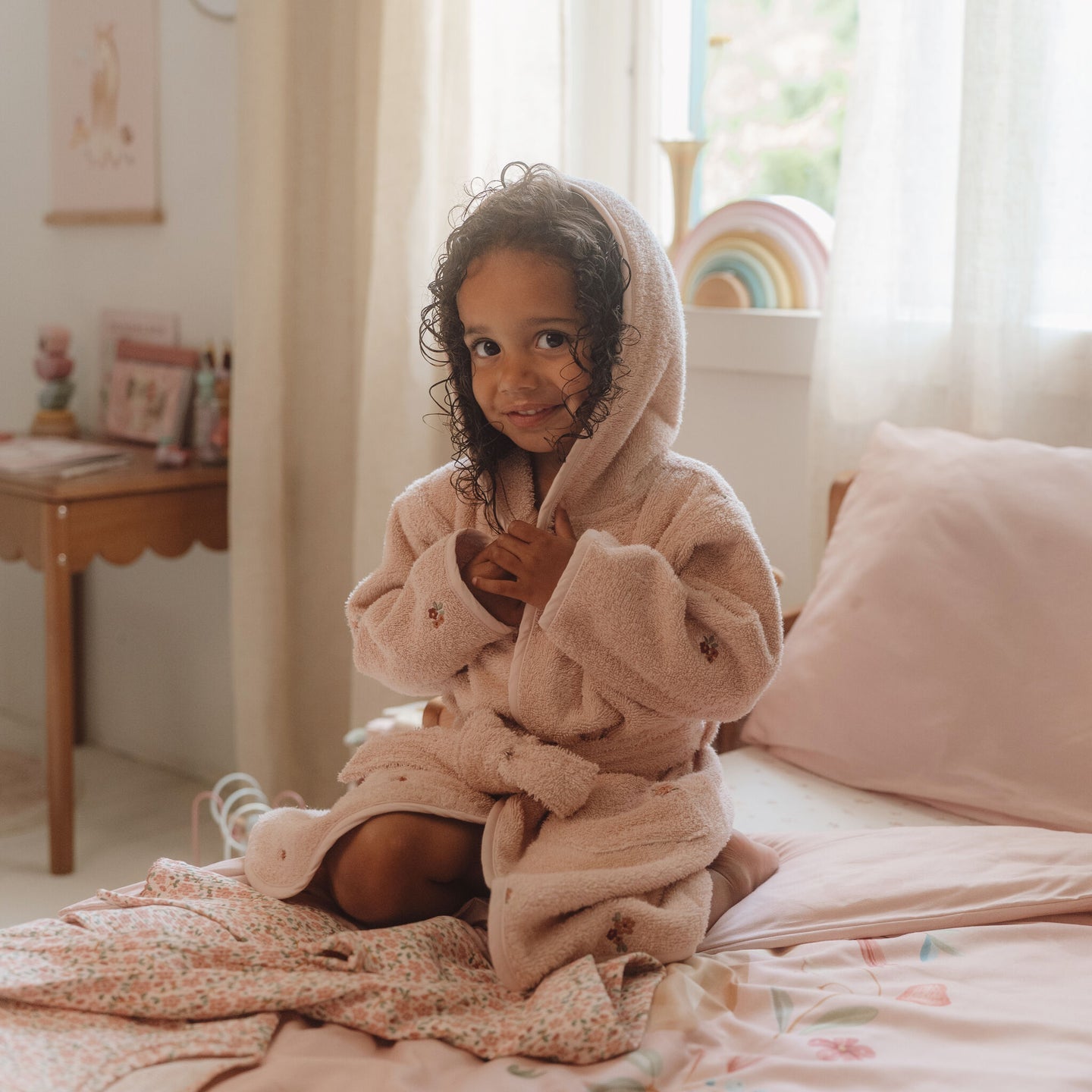 Bathrobe - Pink - Fairy Garden