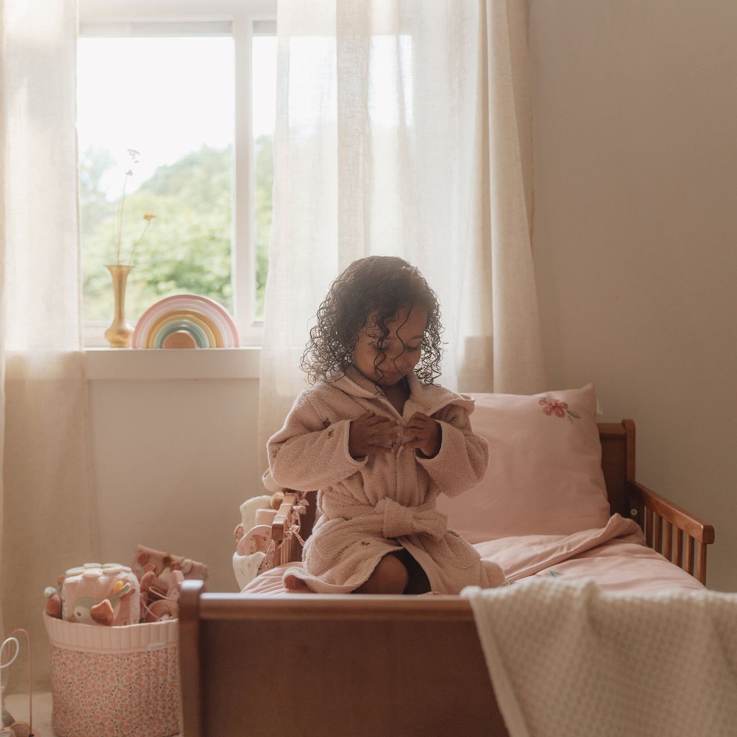 Bathrobe - Pink - Fairy Garden