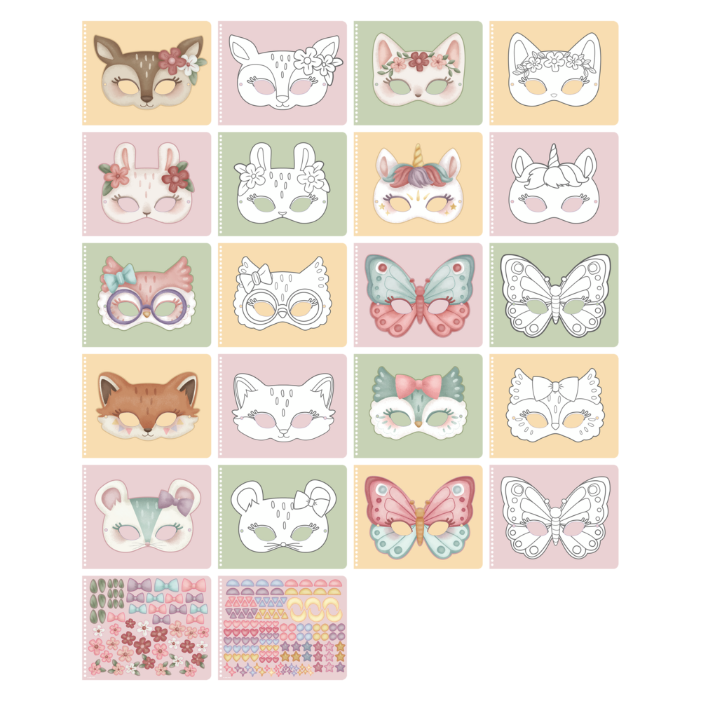 Creative Scrapbook - Rosa's Masks