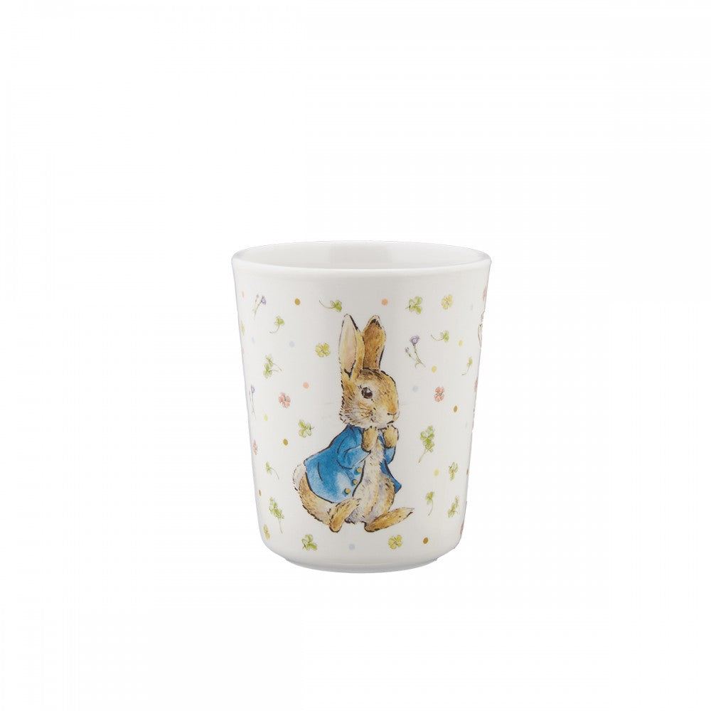 Peter Rabbit cup in the garden
