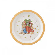 Peach rimmed plate Peter Rabbit (diameter 18)
