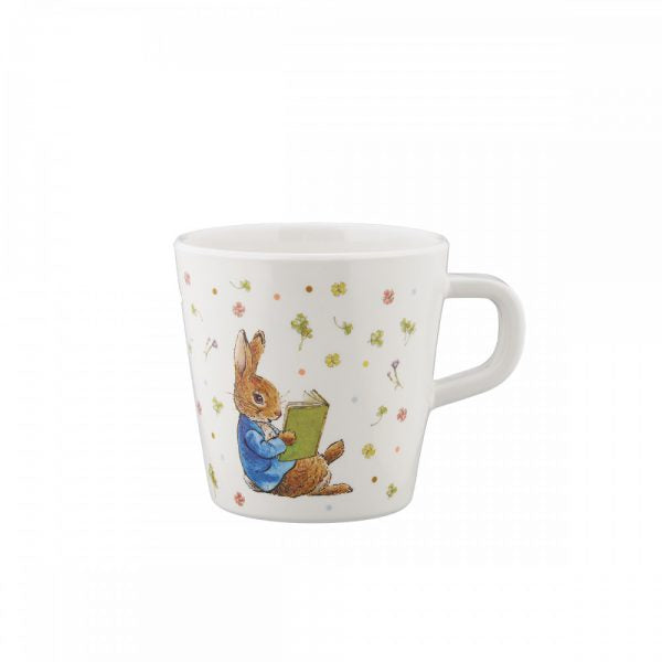 Peter Rabbit mug in the garden