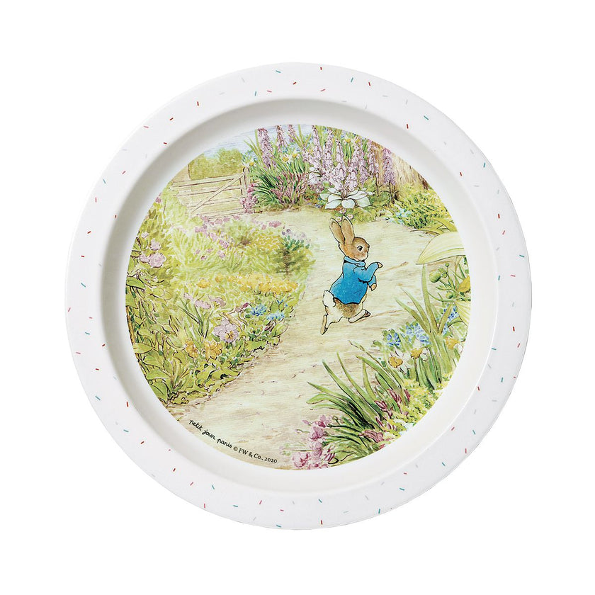 Large rimmed Peter Rabbit plate (21 cm diameter)