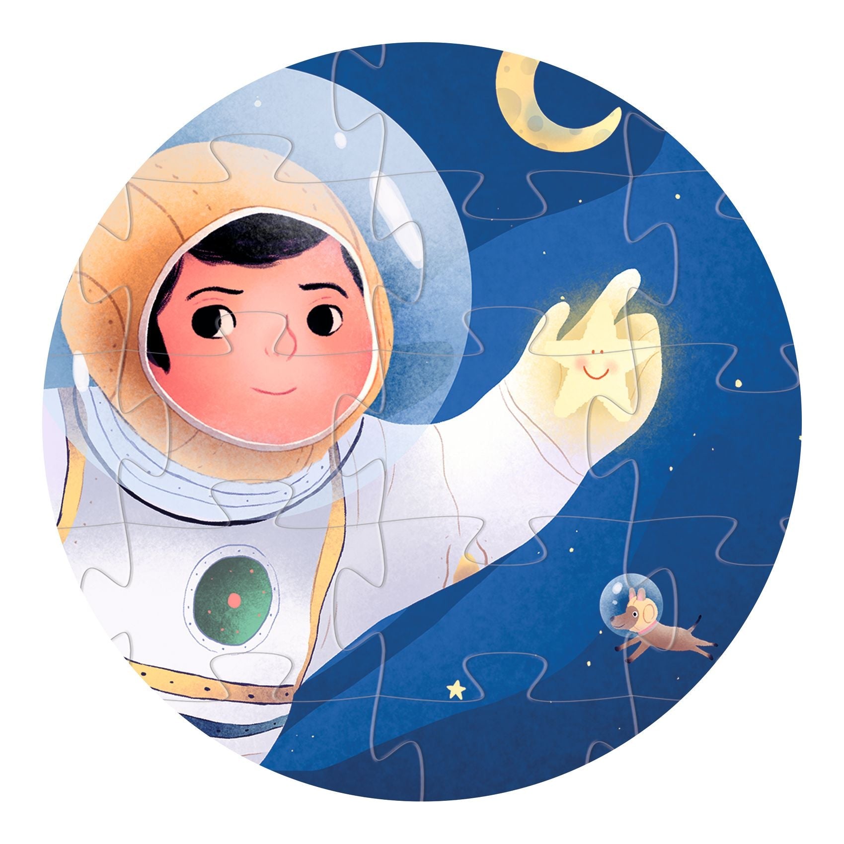 36-piece puzzle - Astronaut on the moon
