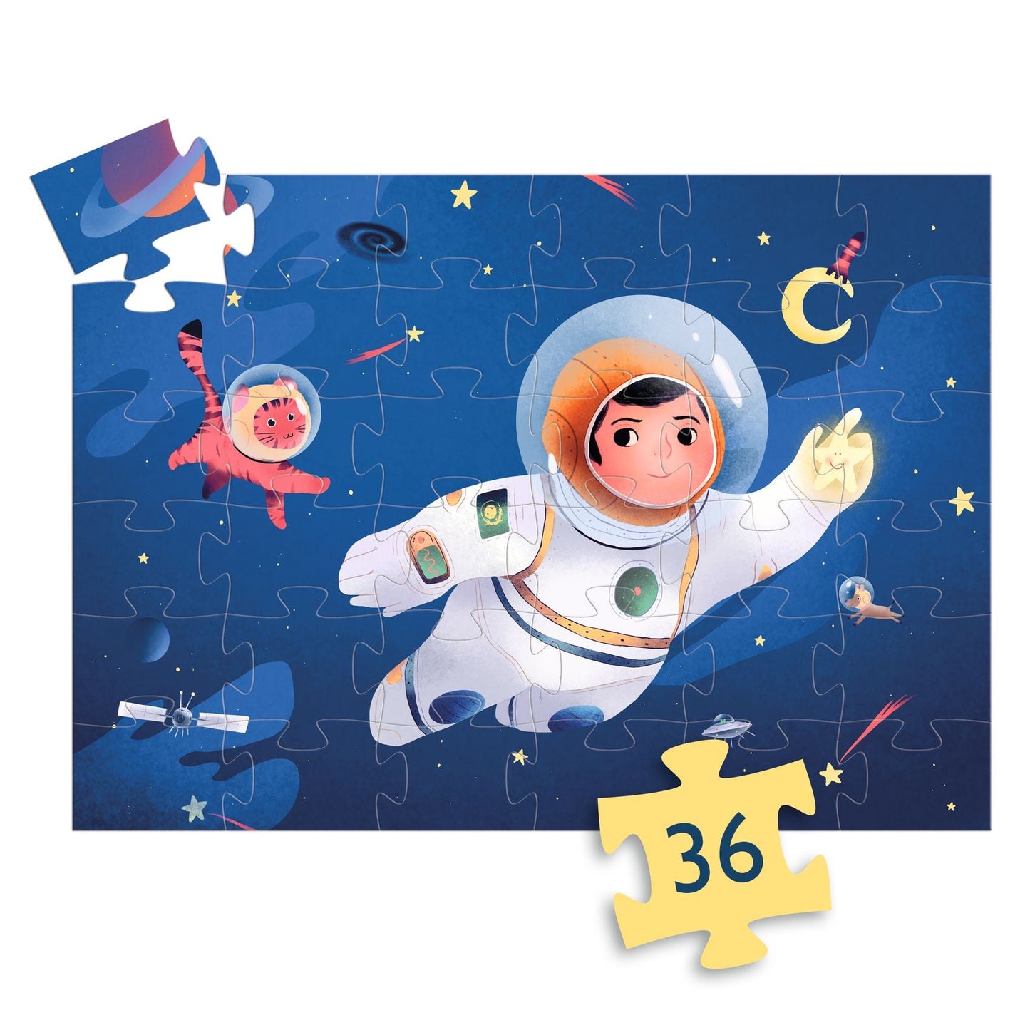 36-piece puzzle - Astronaut on the moon