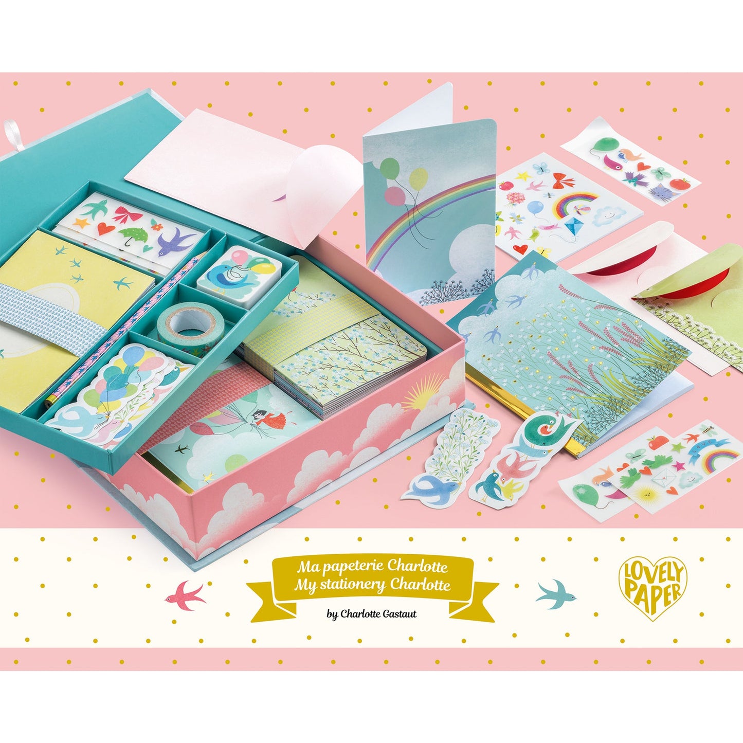 Large stationery set - Charlotte