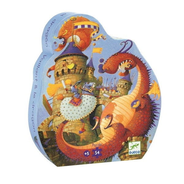 54-piece puzzle - dragon and castle
