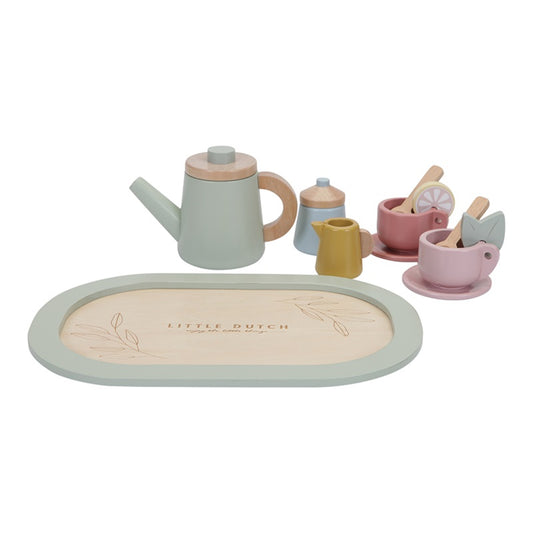 Wooden Tea Service Set