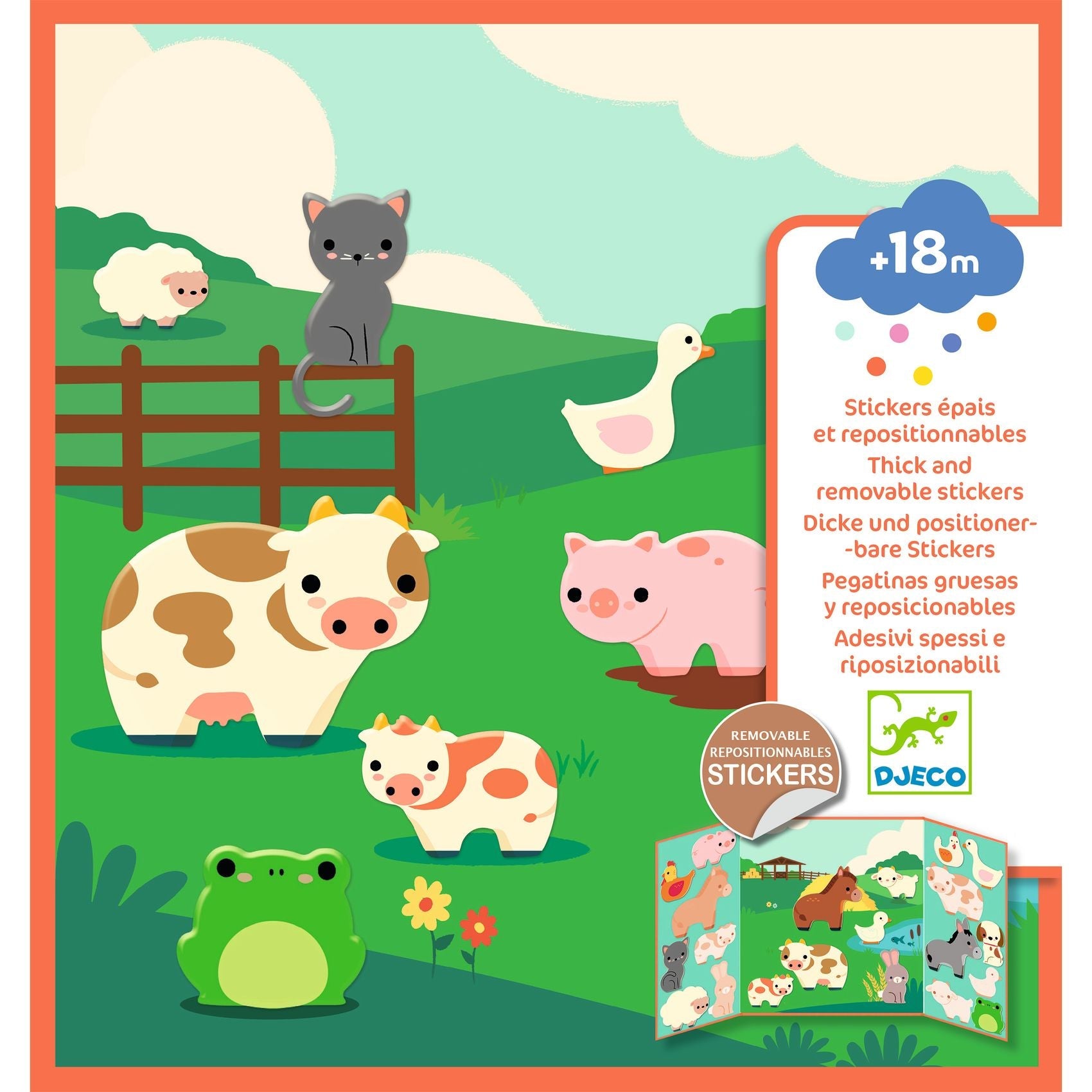 Craft for Toddlers - Reusable Farm Stickers