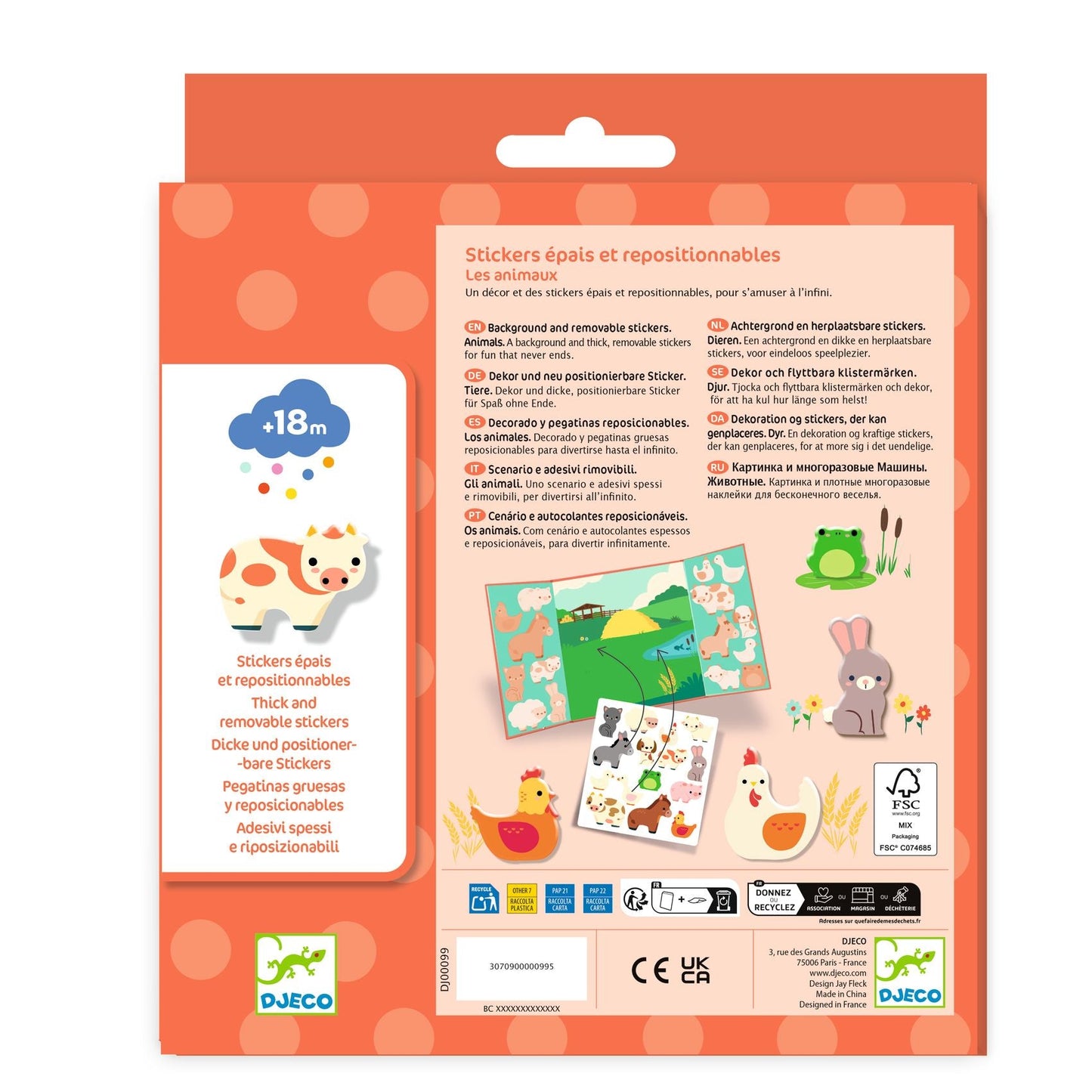 Craft for Toddlers - Reusable Farm Stickers
