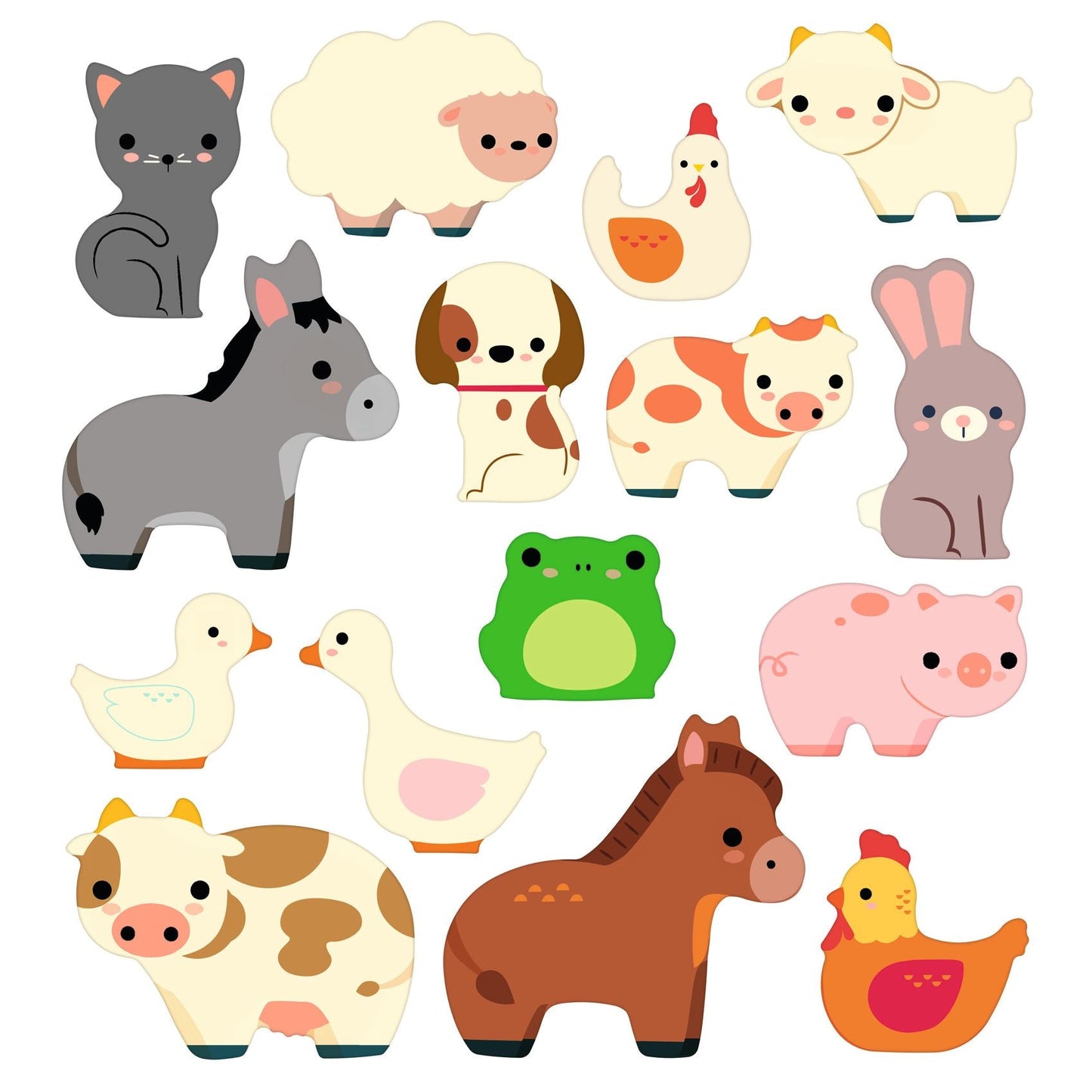 Craft for Toddlers - Reusable Farm Stickers