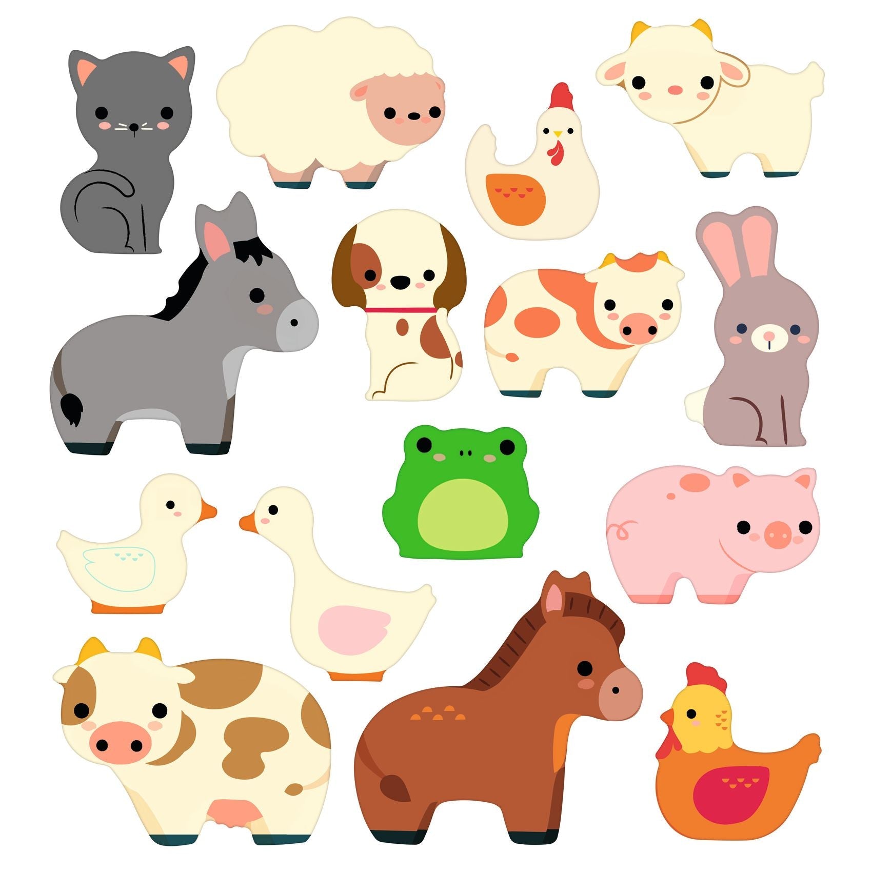 Craft for Toddlers - Reusable Farm Stickers