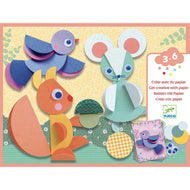 יצירה לקטנים - הדבקת תמונות תלת מימדיות עיגולים