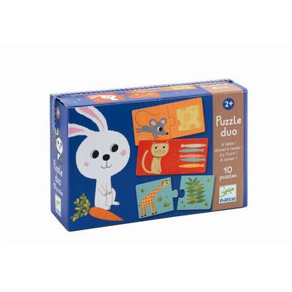 Duo Puzzle - Animals and Foods