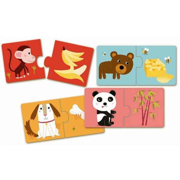 Duo Puzzle - Animals and Foods