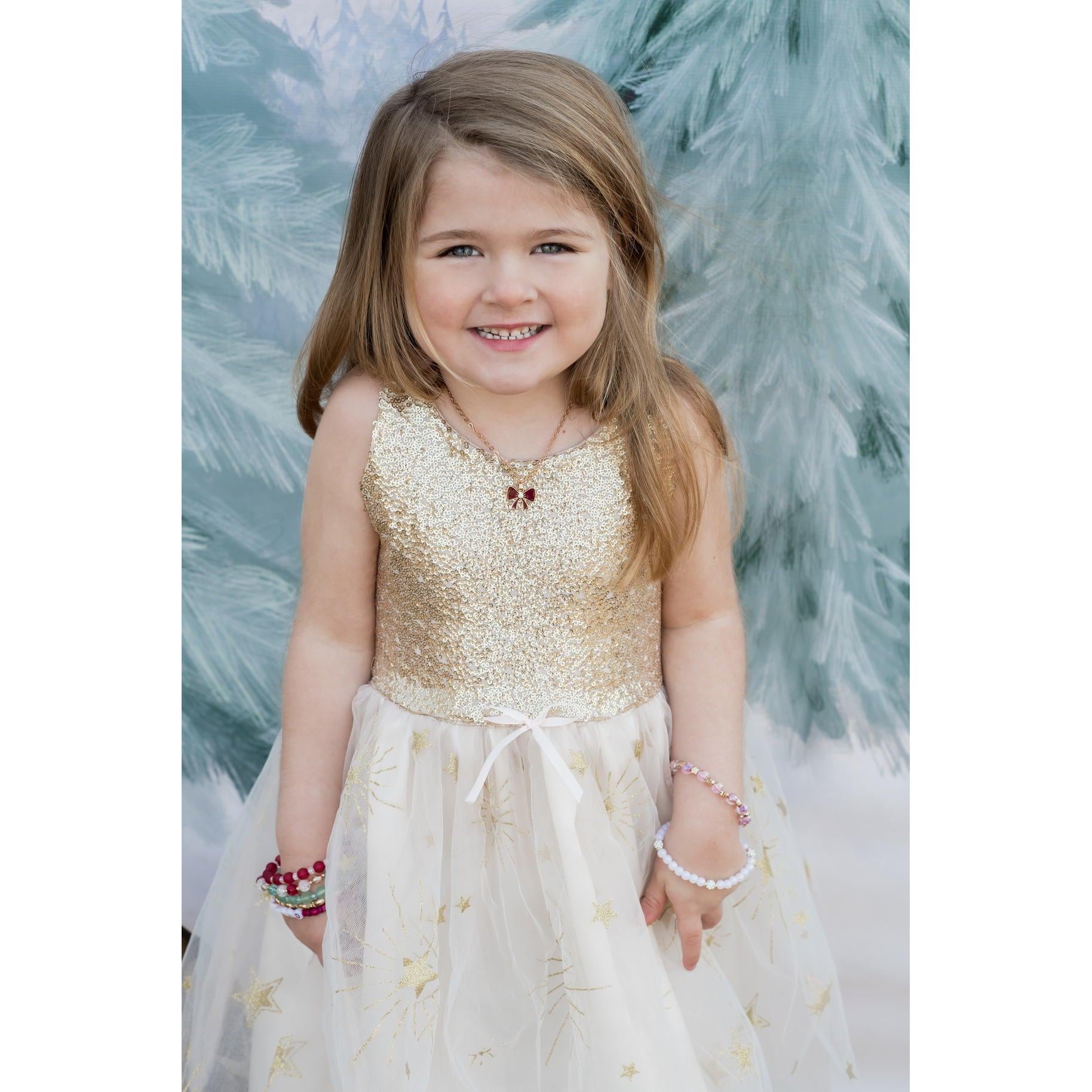 Costume 3-4 - Elegant Golden Party Dress