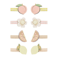 Peachy Citrus Hair Clips
