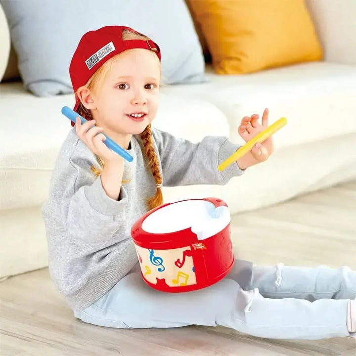 Hape Learn To Play Drum Set - Educational Music Toy for Toddlers (12M+)