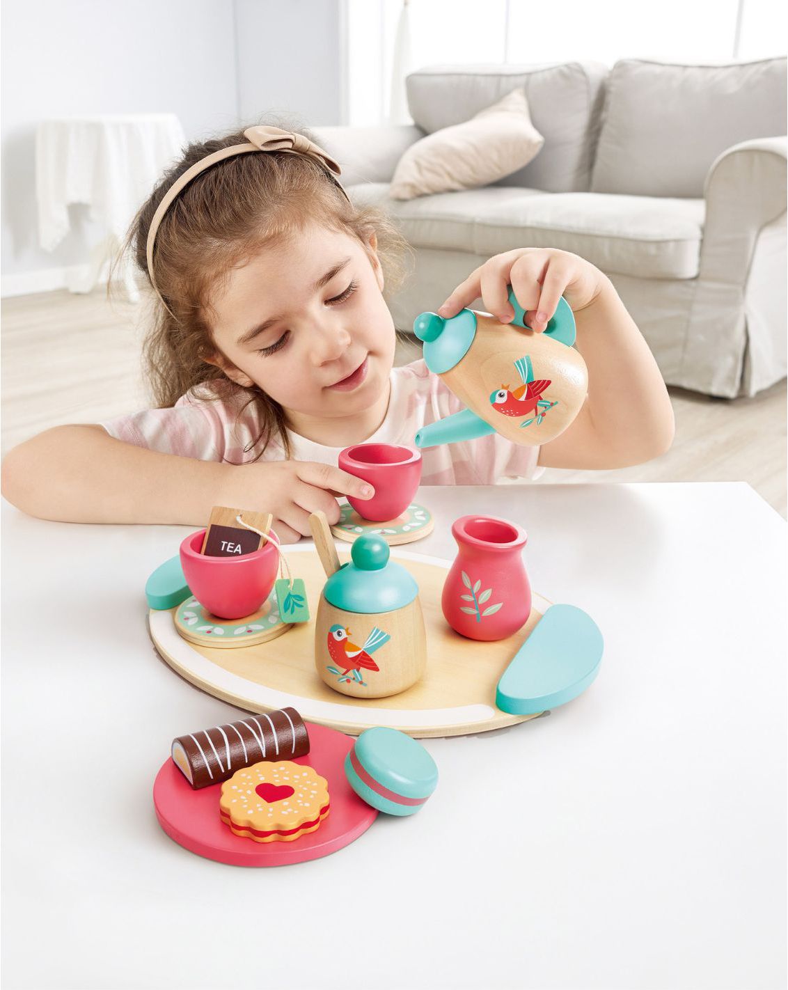 Wooden Tea Set for Play - HAPE