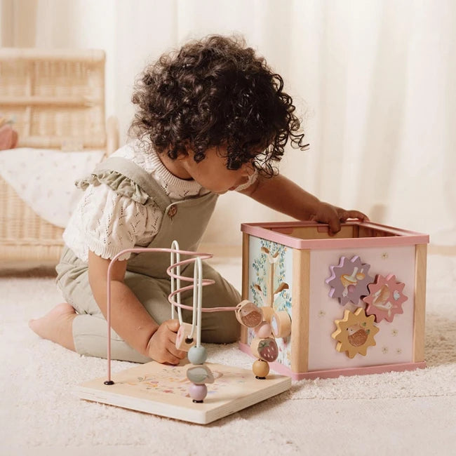 Wooden Activity Cube | Fairy Garden