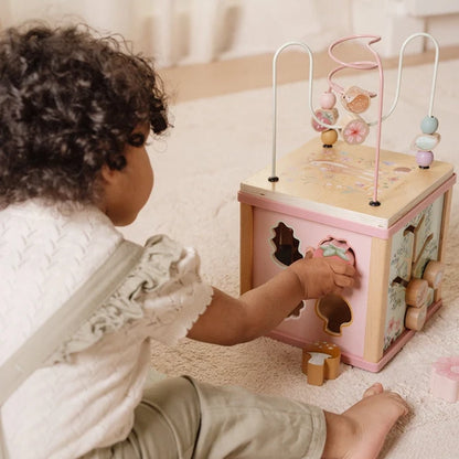 Wooden Activity Cube | Fairy Garden