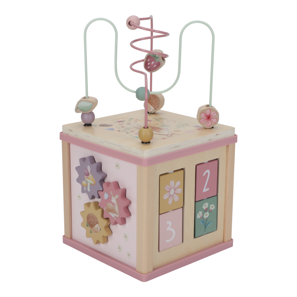 Wooden Activity Cube | Fairy Garden