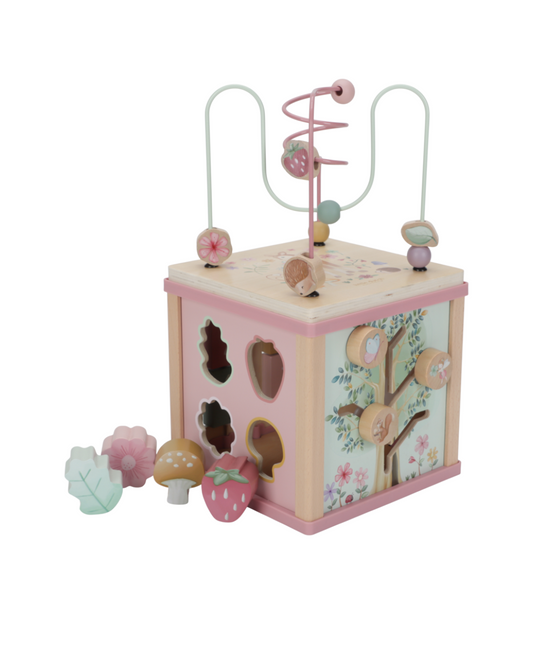 Wooden Activity Cube | Fairy Garden