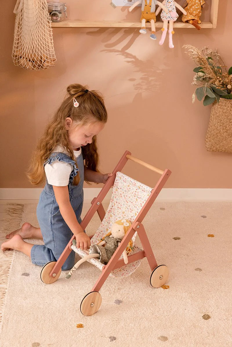 Doll stroller Flowers & Butterflies