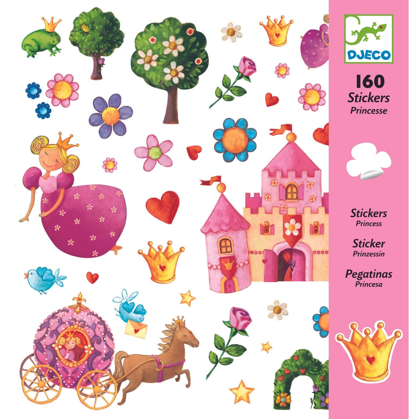 יצירה - 160 מדבקות נסיכות