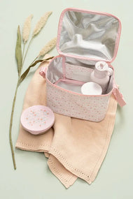 תיק אוכל גדול – פרחים קטנים