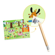 Craft - Stickers with Pencil, Celebrating in the Forest