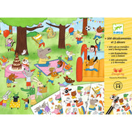 Craft - Stickers with Pencil, Celebrating in the Forest