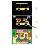 Craft for Little Ones - Scratch and Learn About Vehicles