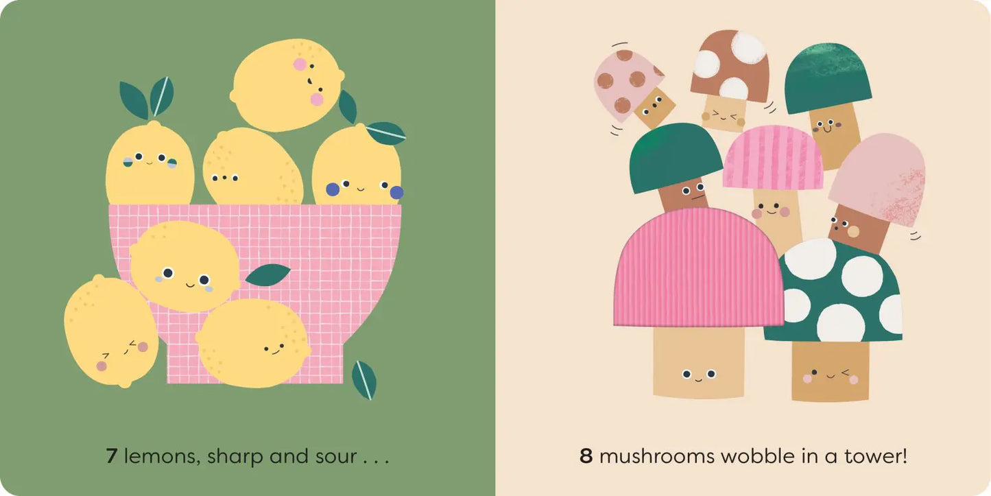 Sensory Cardboard Book – Fruits and Vegetables