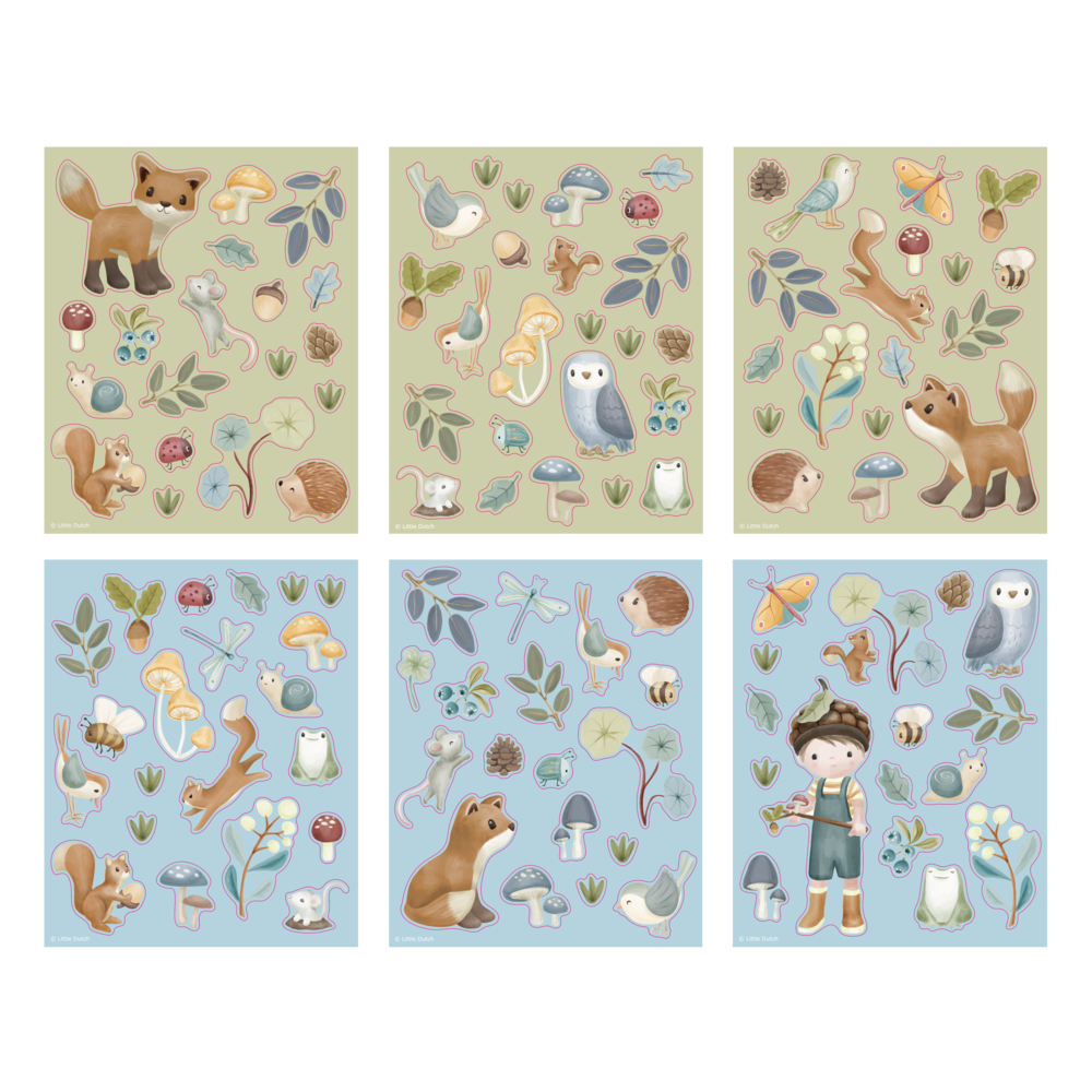 Sticker Set Forest Animal