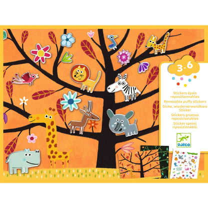 Creation - Reusable Puffy Adhesive on Wood