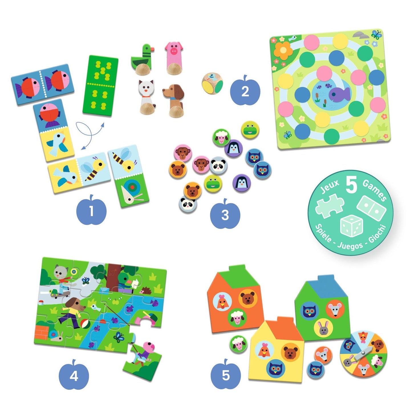 5-in-1 Game Set - On the Farm