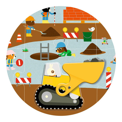 Floor puzzle 12+5 - Construction site