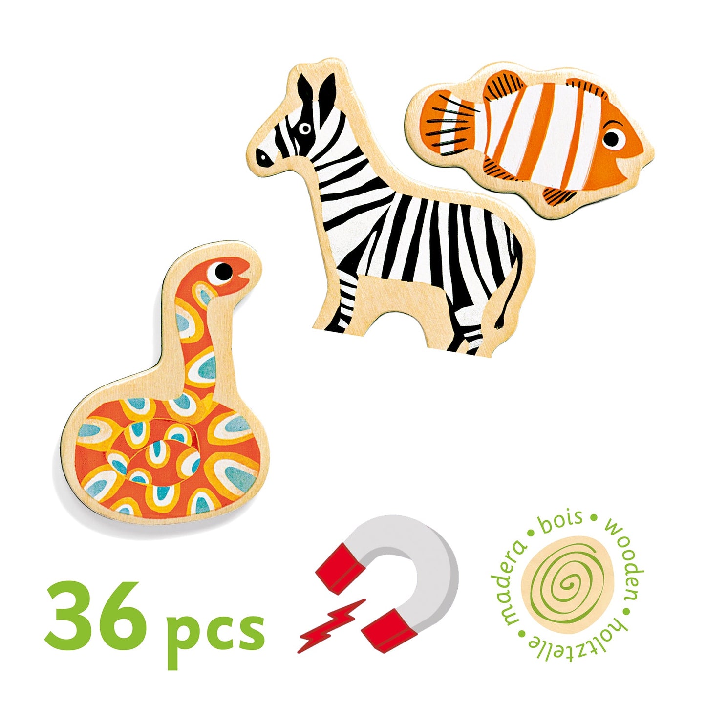 Wooden magnets - animals