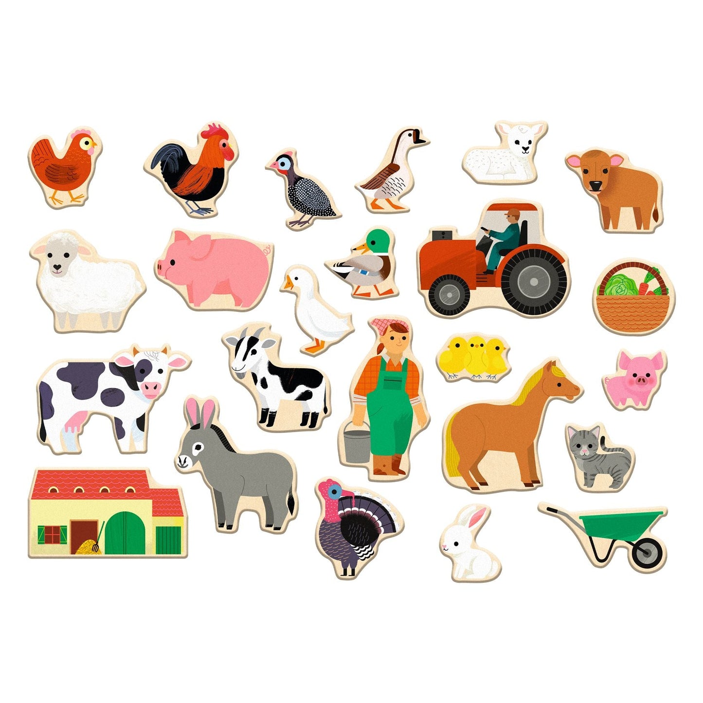 Wooden magnets - New Farm